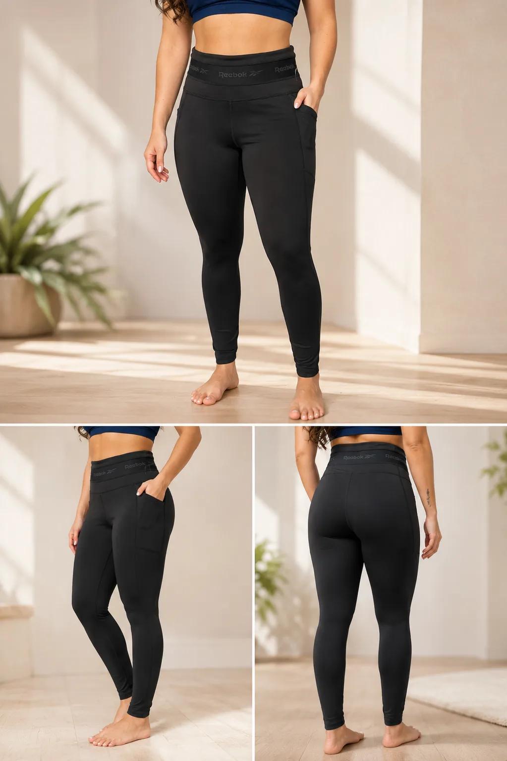 Licra Reebok Superpower de tiro alto de 7/8 pulgadas — vista 1