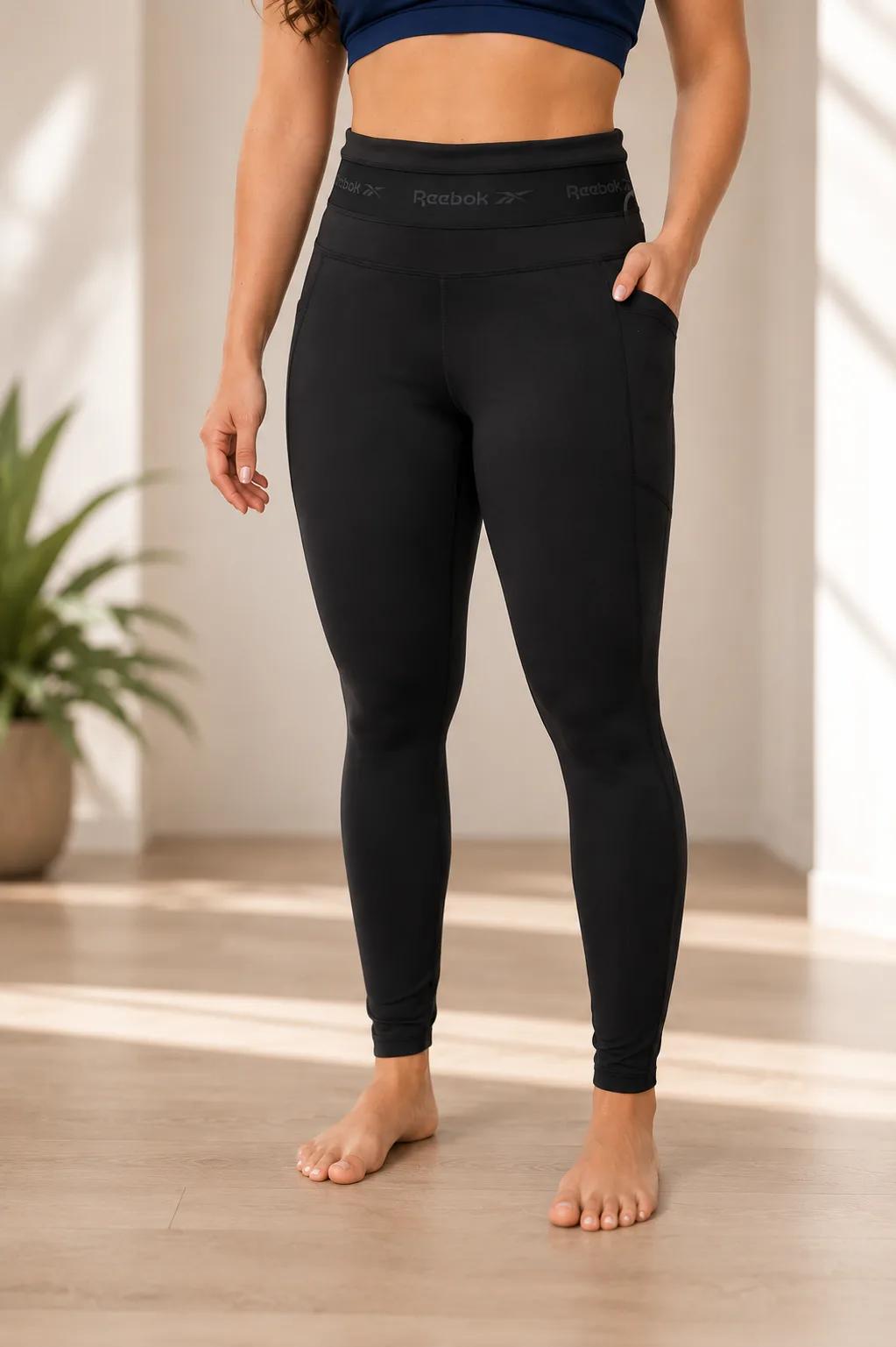 Licra Reebok Superpower de tiro alto de 7/8 pulgadas — vista 2
