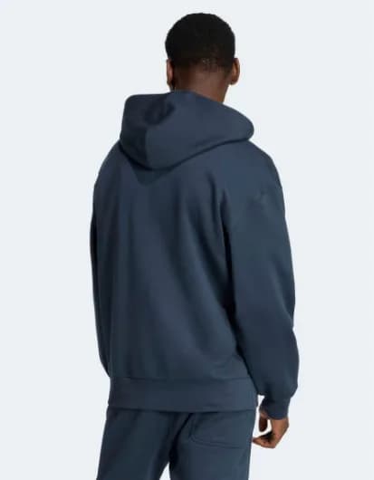 Buzo/Hoodie Adidas Blue con Capucha y Cierre Completo — vista 2