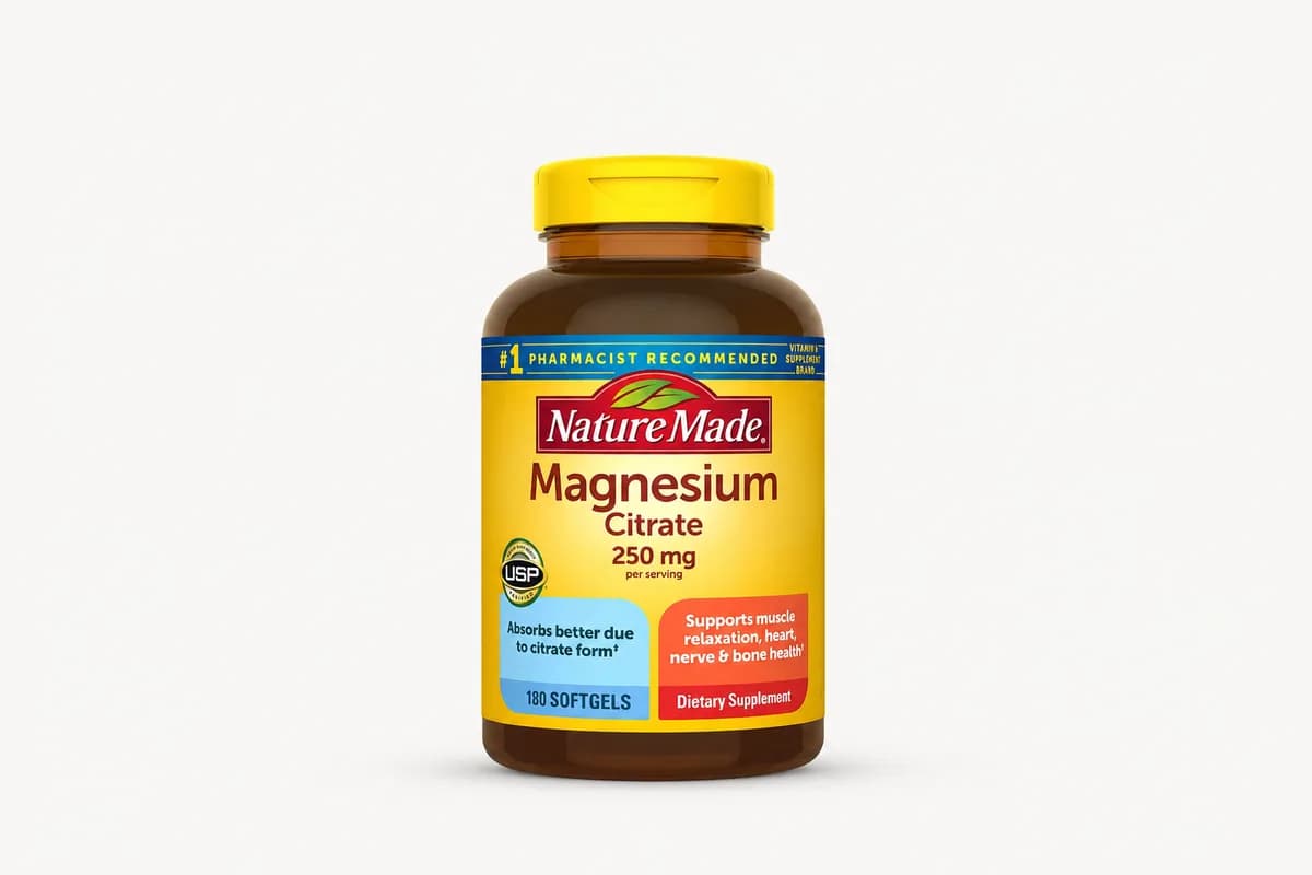 Citrato de Magnesio Nature Made (180 softgel)