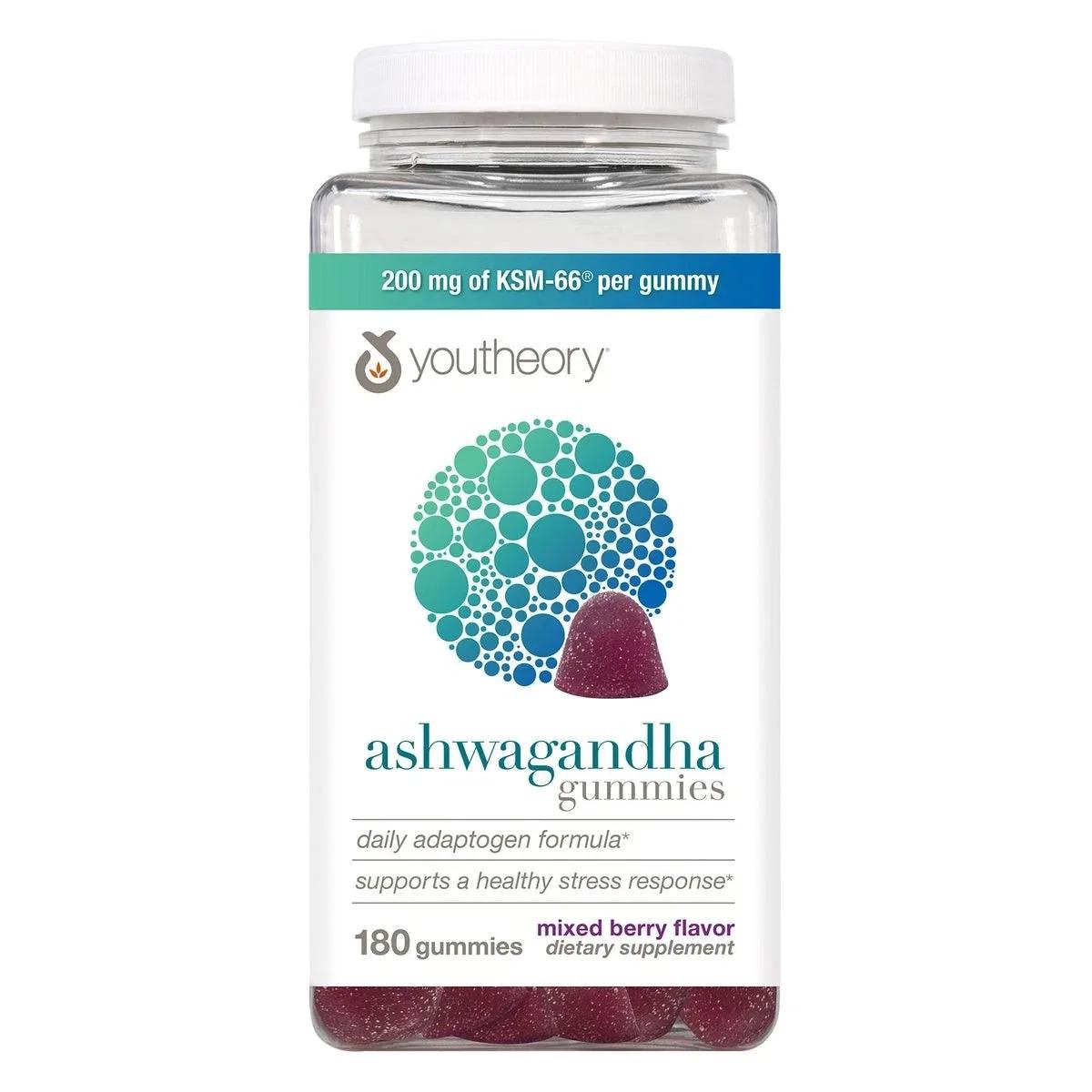 Ashwagandha Gummies - youtheory 180 gomitas