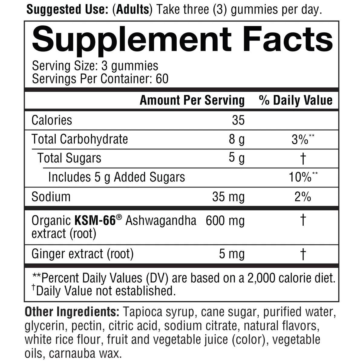 Ashwagandha Gummies - youtheory 180 gomitas — vista 3